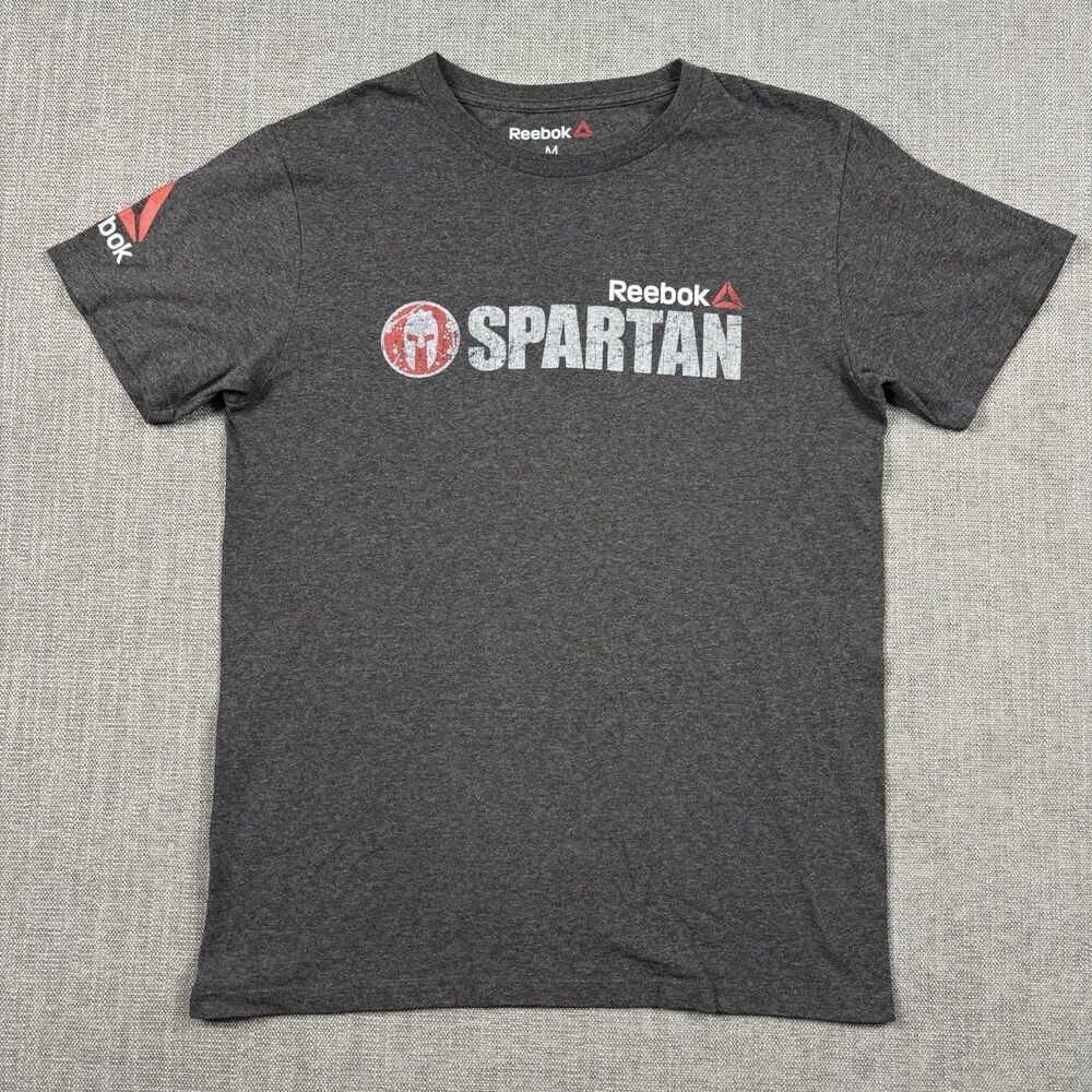Reebok Spartan Race 2017 Sprint Finisher Adult Gray M T-Shirt Trifecta Qualifier